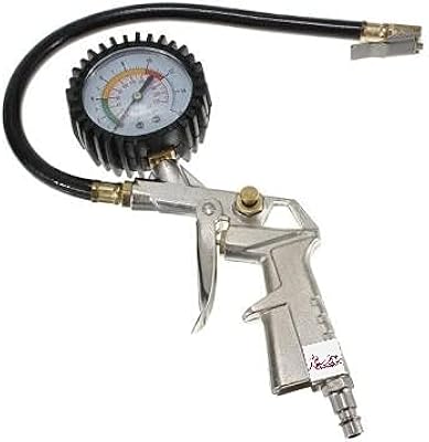 Appasly manomètre de pneu, pistolet manomètre de pneu, manomètre de gonflage de pneu pneumatique avec tuyau flexible pour voitures et motos. Diaytar : Votre destination shopping préférée au Sénégal