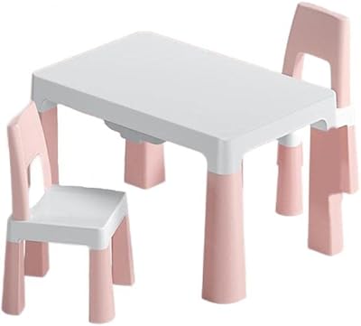 Ensemble bureau et chaise en polypropylène sûr durable et multifonctionnel pour enfants table