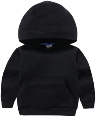 Sweat à capuche en coton pour enfants garçons et filles avec grande poche