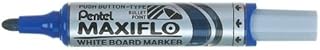 Stylo à bille pentel maxiflo mwl5m-co, bleu, boîte de 12