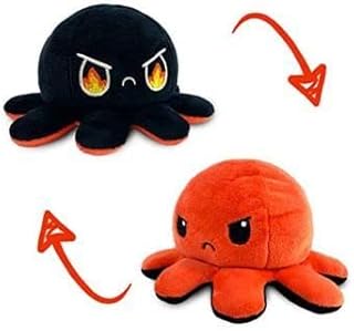 Jouet en peluche double face en forme de pieuvre grabmantra jouet doux