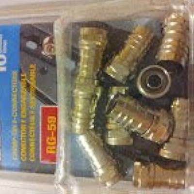 Connecteur idéal 85-036 de type f, connecteur à sertir, câble rg-59