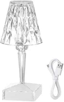 Lampe de table en cristal musical bluetooth.