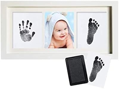 Cadre photo pour empreinte de main et de pied de l'enfant - photo