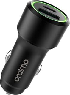 Chargeur de voiture oraimo bullet pd 36w alimentation technologie quick charge