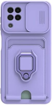Moninsta coque de protection anti-chute en tpu résistant à la chaleur avec béquille et glissière pour appareil photo, compatible avec samsung galaxy a12/m12 lte (violet). Diaytar Sénégal : L'e-commerce qui vous ressemble