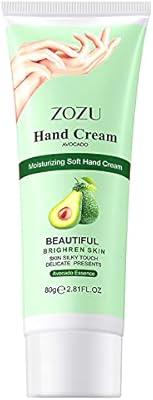 Crème hydratante douce pour les mains zozu à l'avocat, 80 grammes, contient