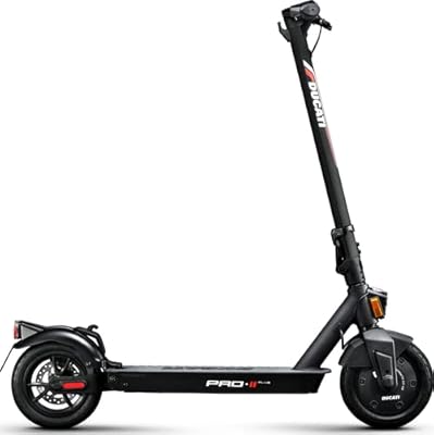 Scooter ducati pro e plus avec clignotants, design élégant avec un puissant moteur