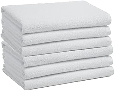 Ensemble de serviettes en coton écologique pepperons - 6 pièces (blanc, 70x140)