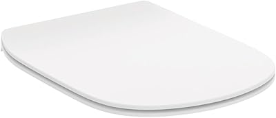 Abattant et housse de toilette souples tessie slim ideal standard, t352701, blanc