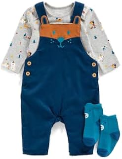 Ensemble salopette en corde mothercare little bear design pour jeunes garçons