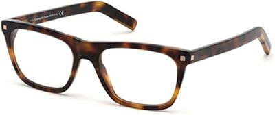 Monture de lunettes carrées en plastique ermenegildo zegna pour homme, taille 54 mm
