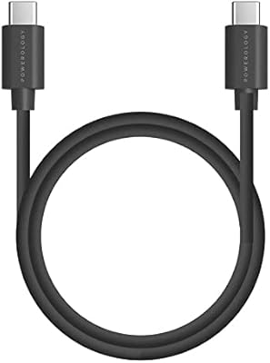 Câble powerology pvc type-c vers type-cbd 2 mètres noir