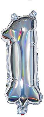 Ballon en aluminium irisé hema n° 1 30 cm argent