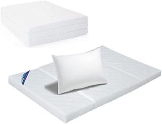 Matelas double matelassé en microfibre valley furniture® avec oreiller de compression pour la maison