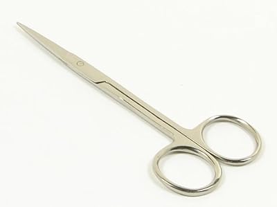Ciseaux chirurgicaux droits iris en acier inoxydable de 4 1/2 pouces