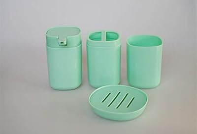 Ensemble d'accessoires de salle de bain 4 pièces gulf deals vert