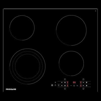 Cuisinière céramique encastrable frigidaire 60 cm 4 feux, frc643b