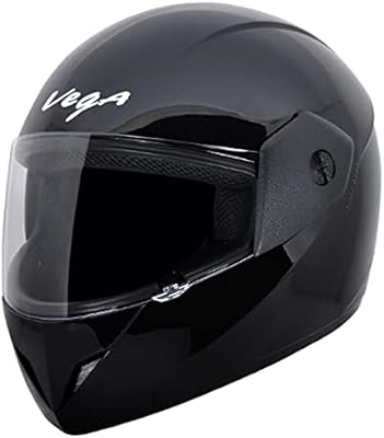 Casque de moto intégral clif vega dx, noir uni (xl)