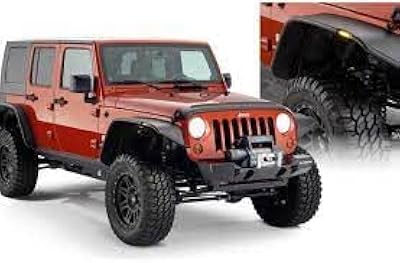 Kit de rabat plat d'aile pour jeep wrangler jk 2 portes/4 portes