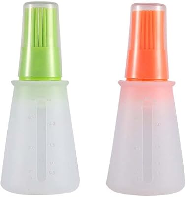Brosse de distributeur d'huile en caoutchouc de silicone avec couvercle à badigeonner, outils
