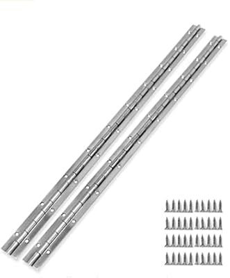 Charnière à piano en acier inoxydable de 24" paquet de 2 charnière