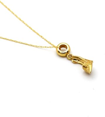 Collier à talons en or véritable 0591 cwp 1681