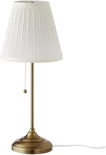 Lampe de table ikea rs tid avec interrupteur coulissant (laiton/blanc), lot de 1
