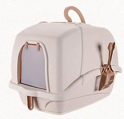 Orchid m® grand bac à litière fermé pour chat grand kit d'entraînement capuche