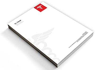 Papier d'impression à en-tête professionnel sur blanc diamant clair 120 g/m2, format a4