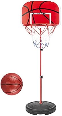 Support de panneau de basket-ball réglable de 120 cm avec 1 ballon, 1