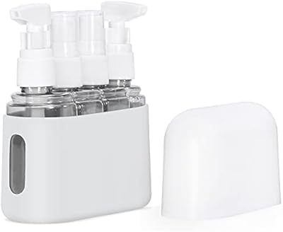 Flacons cosmétiques de voyage contenants de voyage approuvés par la tsa rechargeables