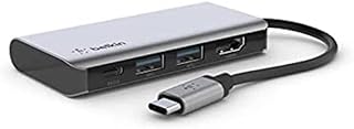 Adaptateur multiport belkin 4 en 1 avec port usb c hdmi 4k mot