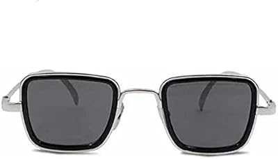 Jazzy international nouvelles lunettes de soleil rétro pour hommes avec monture carrée en métal, lunettes de soleil polarisées personnalisées kabir singh fashion, couleur argent, argent. Diaytar Sénégal : Large gamme, petits prix, grande satisfaction