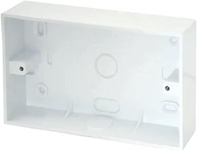 Boîte de jonction électrique robuste en pvc bellatm pour double interrupteur ou prise
