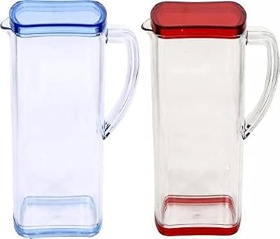 Carafe à eau en plastique incassable de 2 litres de vansh enterprises, multicolore