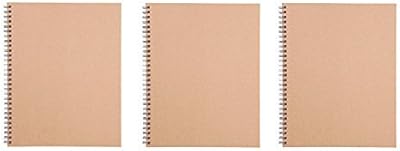 Cahier double anneaux moma muji b5 80 feuilles - pack de 3 livres