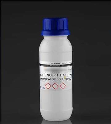 Solution d'indicateur de phénolphtaléine 500 ml pour expériences de laboratoire de chimie