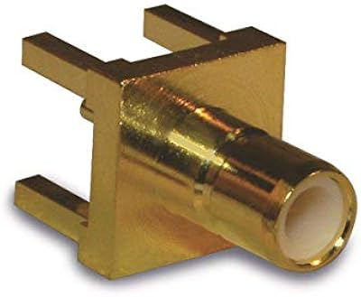 142138, connecteur rf - prise pcb droite smb trou traversant 50 ohms