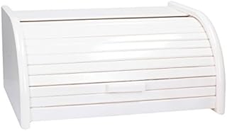 Boîte à pain en bois avec couvercle roulant ou porte abattante pour le rangement du pain de cuisine 24 sortes (taille l, blanc). Simplifiez vos achats avec Diaytar, le e-commerce nouvelle génération