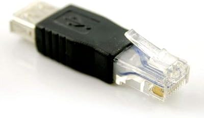 Adaptateur rj45 mâle vers usb aa femelle, prise adaptateur réseau ethernet lan, routeur