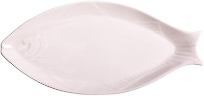 Assiette ovale en forme de poisson en céramique toy & una assiette