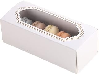 Red dot gift 12 pièces boîtes à macarons, récipients à macarons, récipient blanc