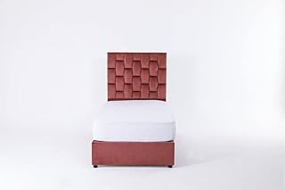Lit simple pan emirates home furniture diana en velours, taille 120 × 200
