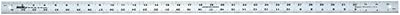 Bâton de mesure en aluminium johnson level & tool j236, 36 pouces, argent