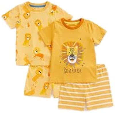 Pyjama court safari pour garçon ea327 - lot de 2
