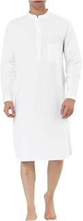 Vêtements islamiques pour hommes, chemise simple pour hommes, couleur unie, col montant