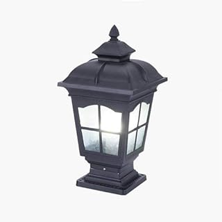 Lampe à colonne carrée en aluminium étanche ip44 luminaire d'extérieur pour patio