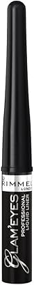 Rimmel london glam eyes professional liquid liner, noir 01 glamour 4 ml