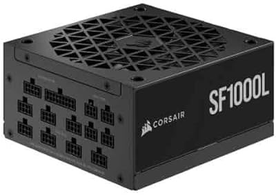 Alimentation sfx corsair sf1000l entièrement modulaire à faible bruit - conforme atx 3.0